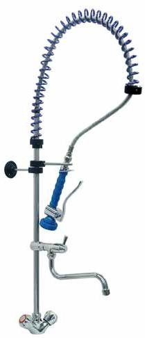 pre-rinse unit with monobloc tap